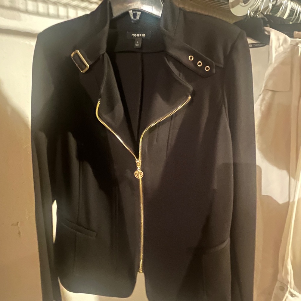 Studio Ponte Zip-Front Jacket torrid size 1 - Picture 4 of 5